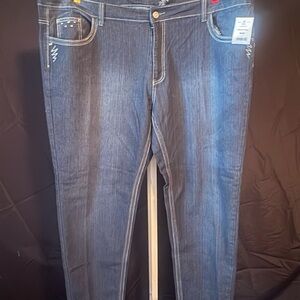 CO Dark Blue Denim with White Stitching
